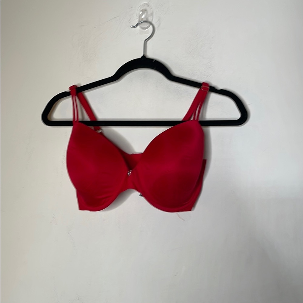Victoria's Secret Red Full-Coverage Bra with Molded Cups